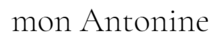 Mon Antonine - logo