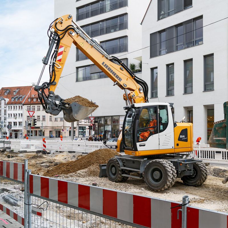 Промежуточный экскаватор - A 914 LITRONIC - Liebherr - колесный /  компактный / с малым расходом топлива