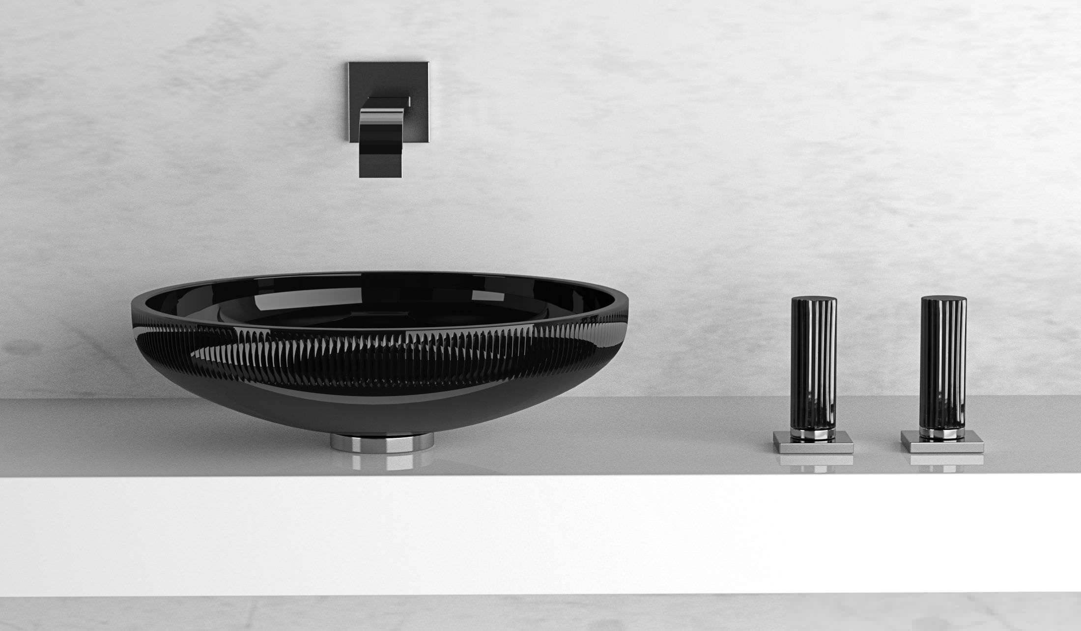 Двухрычажный смеситель для раковины - GLAMOROUS CLIVIA - GLASS DESIGN ...