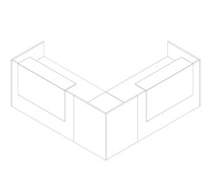 L-образная административная стойка