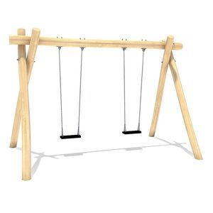 качели из дерева