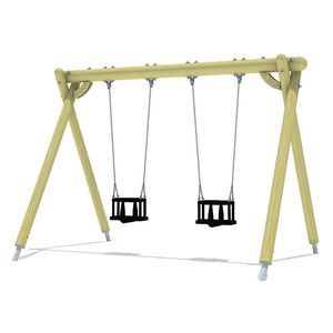 качели из дерева
