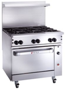 wolf commercial gas range