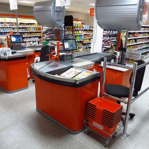 касса контроля на выходе для супермаркета