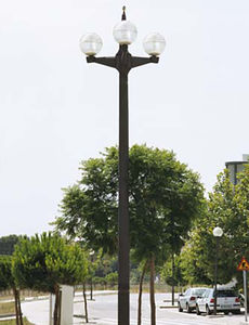 городской фонарный столб