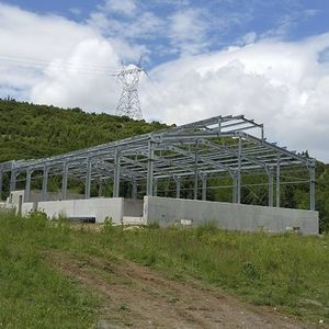 ангар из гальванизированной стали 1