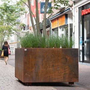 кадка для садовых растений из гальванизированной стали