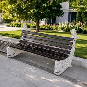 общественная скамейка уникальный дизайн 1