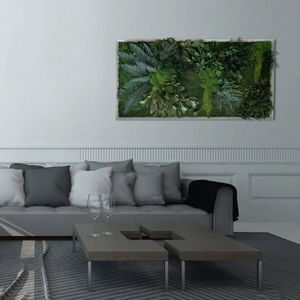 сборная рама с закрепленными растениями