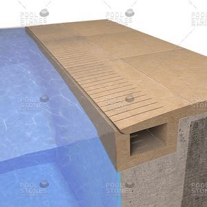 переливная решетка из натурального камня