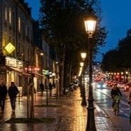 стилизованный городской фонарь