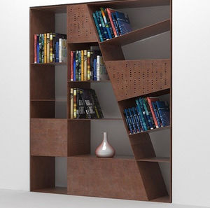 современный книжный шкаф