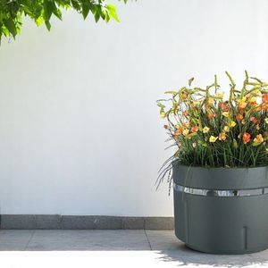 кадка для садовых растений из гальванизированной стали