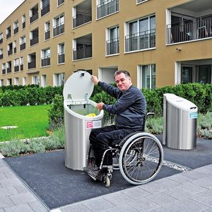 мусорный контейнер с заглубленным контейнером