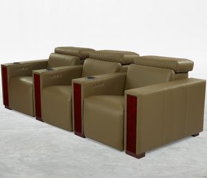 кресло для кинотеатра из кожи