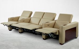 кресло для кинотеатра из кожи