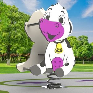 качалка на пружине из полиэтилена высокой плотности