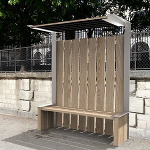 крытая автобусная остановка из стали