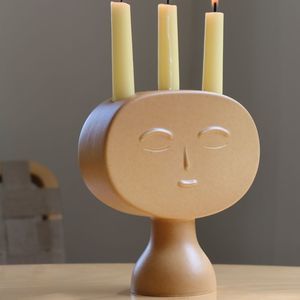 подсвечник из керамики