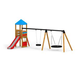 домик для игр с горкой