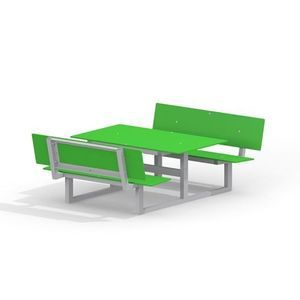комплект стол-лавки из ламината высокого давления