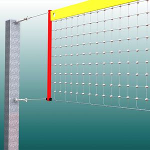 посеребренная волейбольная сетка