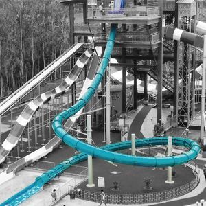 поворотная водная горка