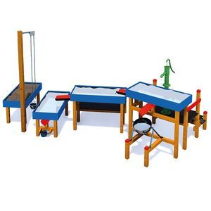 комплекс для игр с песком и водой из дерева