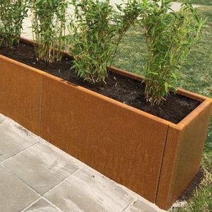 кадка для садовых растений из кортеновской стали