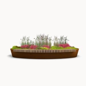 кадка для садовых растений из кортеновской стали