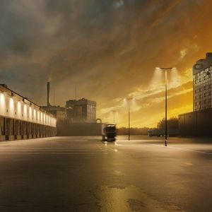 городской фонарный столб