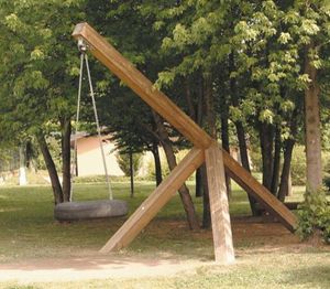 качели из стали