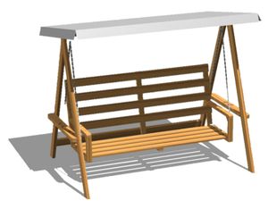 качель из дерева