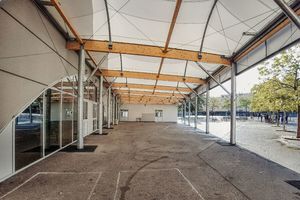 натяжная конструкция на деревянном каркасе 1
