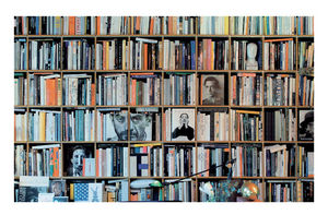 современный книжный шкаф 1