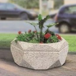 кадка для садовых растений из бетона
