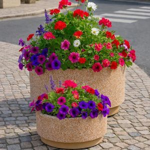 кадка для садовых растений из бетона 1