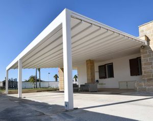 пергола пристроенная к зданию