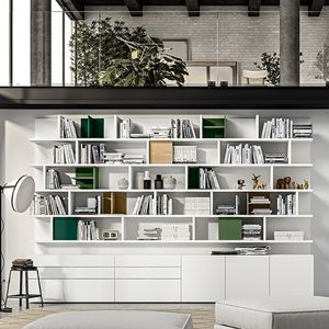 современный книжный шкаф