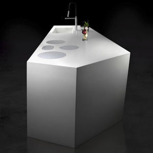 современная кухня островного типа из Corian® 1