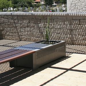 кадка для садовых растений из гальванизированной стали