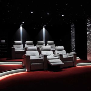 кресло для кинотеатра из ткани