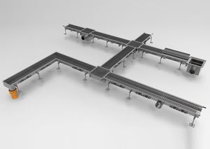 лоток канализации с решеткой