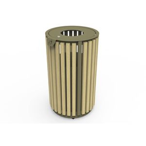 урна для бумаги из дерева