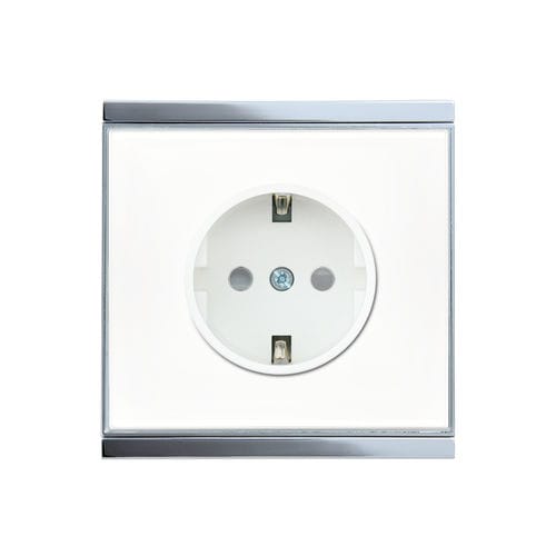 Розетка тока - CORLO STECKDOSE - Elsner Elektronik GmbH - настенная / для поверхностного монтажа / из стекла