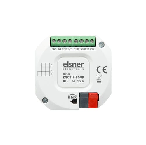 Коммутационный привод для протокола KNX - KNX S1R-B4-UP DES - Elsner Elektronik GmbH - встроенная / для бытового использования / для профессионального использования