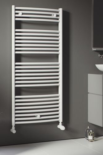 Полотенцесушитель на горячей воде - ZEUS - EUCOTHERM - классический / из металла / белый