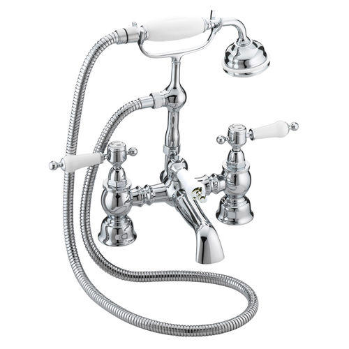 Двухрычажный смеситель для ванной - TGRC02 - HERITAGE BATHROOMS - настольный / из хромированного металла / для ванной комнаты