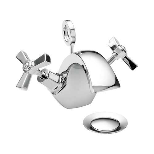 Двухрычажный смеситель для раковины - TGRDC04 - HERITAGE BATHROOMS - настольный / из хромированного металла / для ванной комнаты
