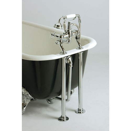 Двухрычажный смеситель для ванной - THC30 - HERITAGE BATHROOMS - настенный / из хромированного металла / для ванной комнаты